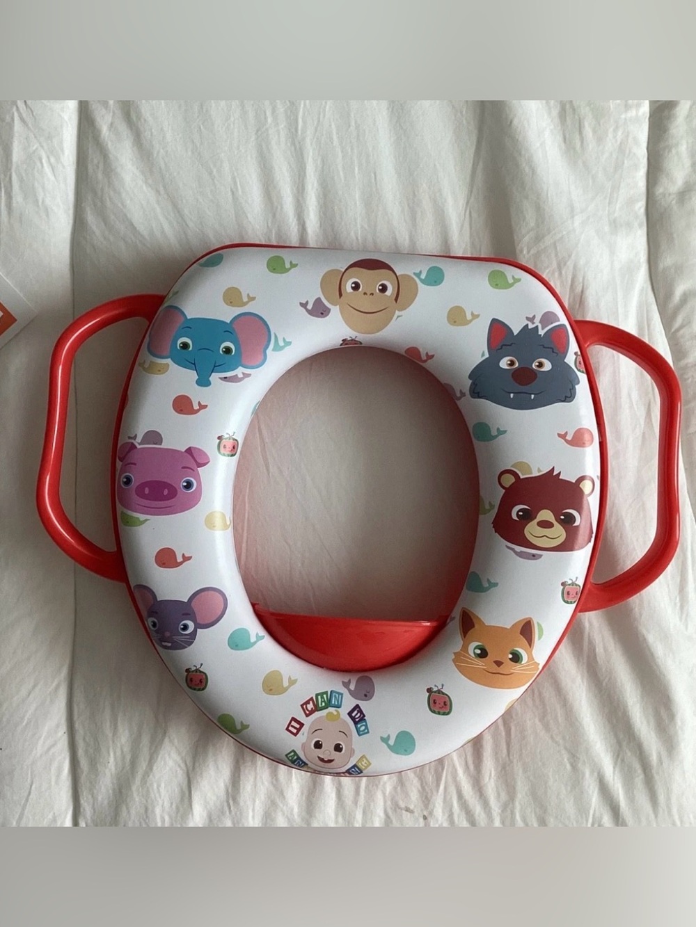 Cocomelon Red Soft Potty Training Seat, CLEAN, Unisex